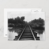 Eisenbahnbrücke 1800er postkarte (Vorne/Hinten)