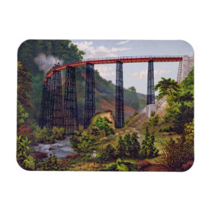 Eisenbahnbrücke bei Metlac, 'vom Album des Mexic Magnet