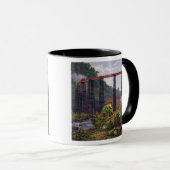 Eisenbahnbrücke bei Metlac, 'vom Album des Mexic Tasse (VorderseiteRechts)