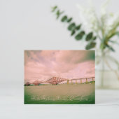Eisenbahnbrücke Forth bei Edinburgh, Postkarte (Stehend Vorderseite)