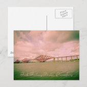 Eisenbahnbrücke Forth bei Edinburgh, Postkarte (Vorne/Hinten)