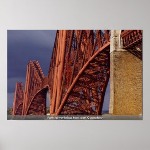 Eisenbahnbrücke Forth von Süd-Queensferry Poster