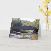 Eisenbahnbrücke Geburtskarte Karte (Gelbe Blume)