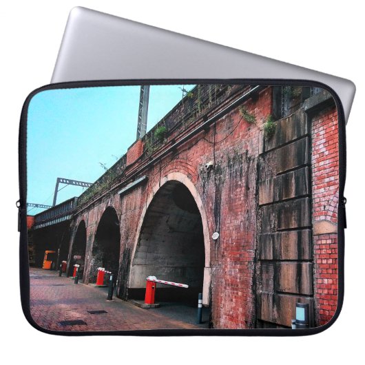 Eisenbahnbrücke Leeds Laptopschutzhülle (Vorderseite)