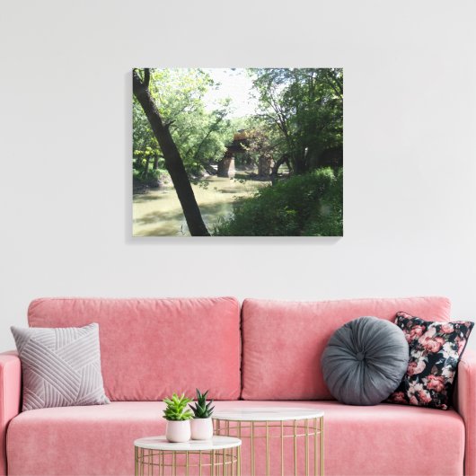 Eisenbahnbrücke Leinwanddruck (Insitu (Wohnzimmer))