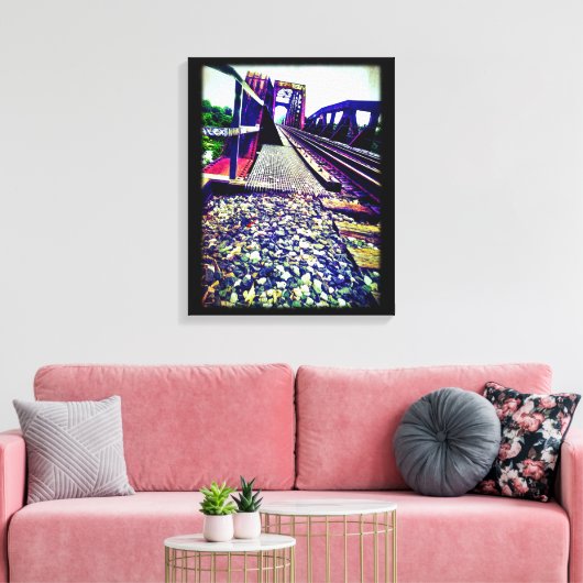 Eisenbahnbrücke Leinwanddruck (Insitu (Wohnzimmer))