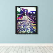 Eisenbahnbrücke Leinwanddruck (Insitu (Holzboden))