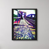 Eisenbahnbrücke Leinwanddruck (Vorderseite)