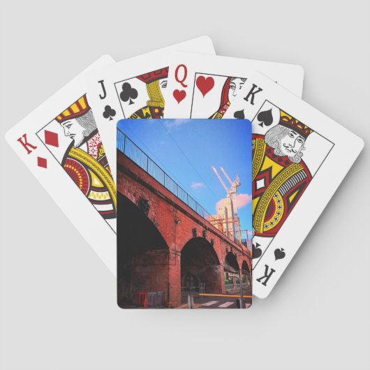 Eisenbahnbrücke Manchester Spielkarten (Rückseite)