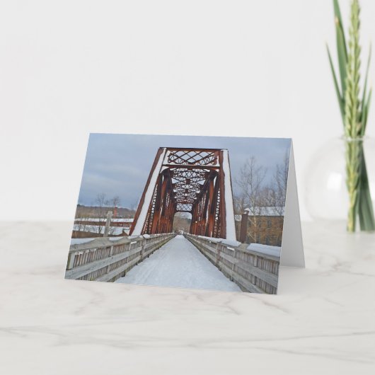 Eisenbahnbrücke Notecard Karte (Vorderseite)