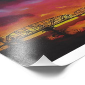 Eisenbahnbrücke Parker Arizona Fotodruck (Ecke)