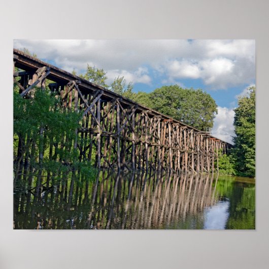 Eisenbahnbrücke Poster (Vorne)