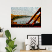 Eisenbahnbrücke Poster (Heimbüro)