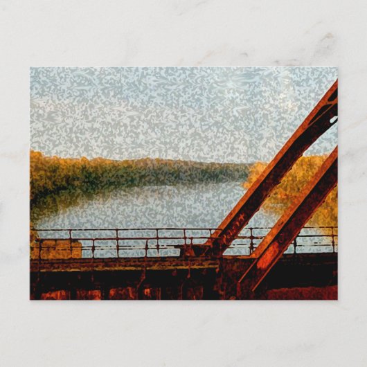 Eisenbahnbrücke Postkarte (Vorderseite)