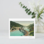 Eisenbahnbrücke über den Merced River Postkarte (Stehend Vorderseite)