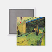 Eisenbahnbrücke über Montmajour durch Vincent van  Magnet (Vorderseite/Rückseite)