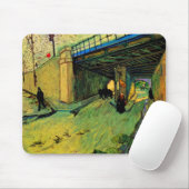Eisenbahnbrücke über Montmajour durch Vincent van  Mousepad (Mit Mouse)