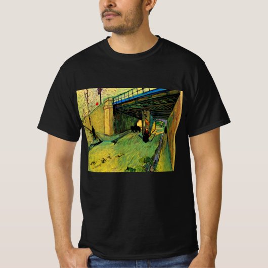 Eisenbahnbrücke über Montmajour durch Vincent van  T-Shirt (Vorderseite)