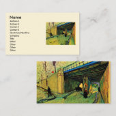 Eisenbahnbrücke über Montmajour durch Vincent van Visitenkarte (Vorne/Hinten)