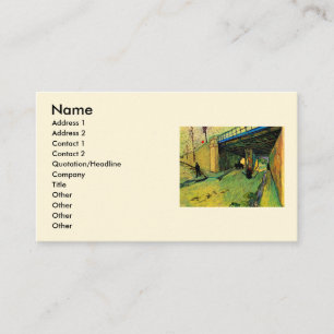 Eisenbahnbrücke über Montmajour durch Vincent van Visitenkarte