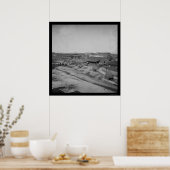 Eisenbahndepot in Atlanta, GA 1864 Poster (Küche)