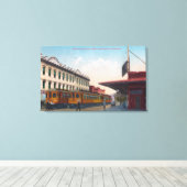 Eisenbahndepot Nord Electric Leinwanddruck (Insitu (Holzboden))