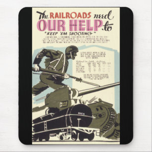 Eisenbahnen brauchen unsere Hilfe Mousepad