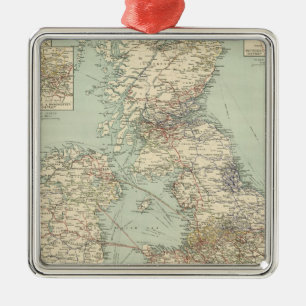 Eisenbahnen der britischen Inseln Silbernes Ornament