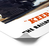 Eisenbahnen sind die erste Verteidigungslinie — WW Poster (Ecke)