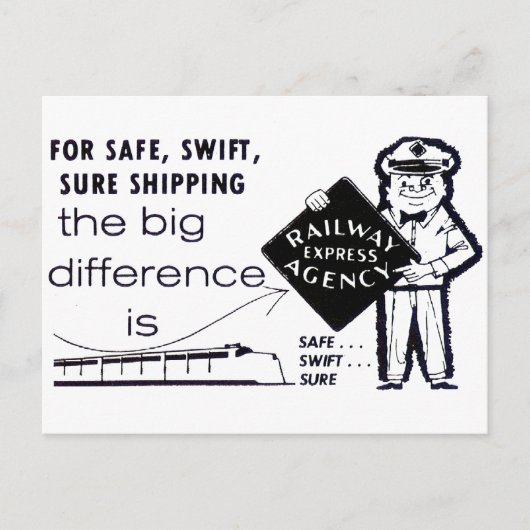 EisenbahnExpress Agentur 1959 Postkarte (Vorderseite)