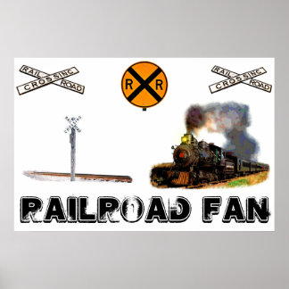 Eisenbahnfächerplakat Poster