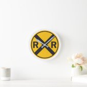 Eisenbahnfan-Rundschild Runde Wanduhr (Zuhause)