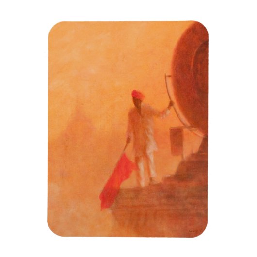Eisenbahnflagge Man Agra 2010 Magnet (Vertikal)
