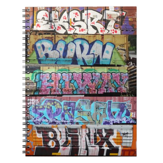 Eisenbahngraffiti-Notebook Notizblock (Vorderseite)