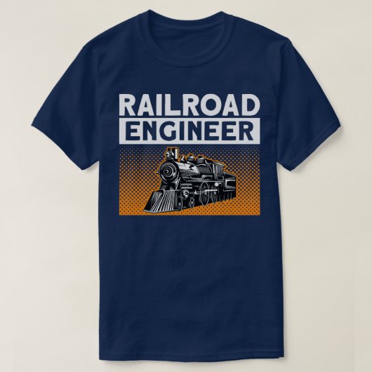 Eisenbahningenieur Eisenbahn Erwachsene Kinder Bah T-Shirt (Design vorne)