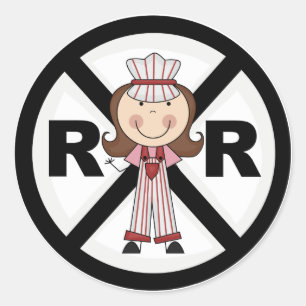 Eisenbahningenieur - Girl-Hemden und Geschenke Runder Aufkleber