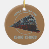 Eisenbahningenieur ist nie zu alt keramik ornament (Hinten)