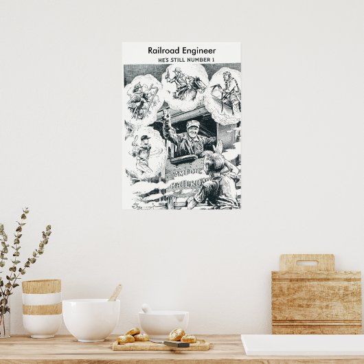 Eisenbahningenieur Poster (Küche)