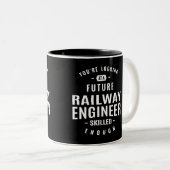 Eisenbahningenieur Zweifarbige Tasse (VorderseiteRechts)