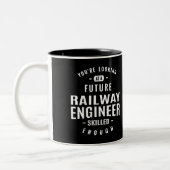 Eisenbahningenieur Zweifarbige Tasse (Links)