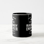 Eisenbahningenieur Zweifarbige Tasse (Mittel)
