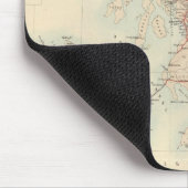 Eisenbahnkarte der Britischen Inseln Mousepad (Ecke)