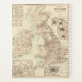 Eisenbahnkarte der Britischen Inseln Planer (Rückseite)