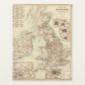 Eisenbahnkarte der Britischen Inseln Planer (Vorderseite)