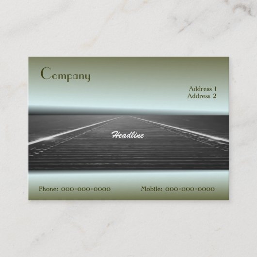 Eisenbahnkarte Visitenkarte (Vorderseite)