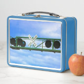 Eisenbahnkreuz-Hebel - Invertierter Kreuzbuck Metall Brotdose (Beispiel)