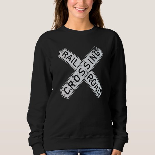 Eisenbahnkreuzzeichen 1935 - Warnzeichen Sweatshirt (Vorderseite)
