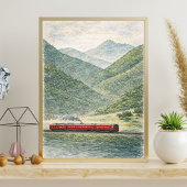 Eisenbahnlandschaft | Landzug Poster