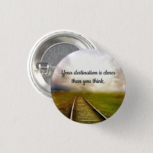 Eisenbahnlinien des Lebens Button (Vorne & Hinten)