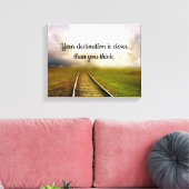 Eisenbahnlinien des Lebens Leinwanddruck (Insitu (Wohnzimmer))